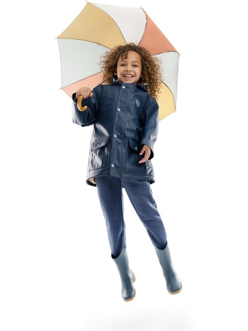 Cappotto impermeabile per bambine lifestyle bambini e bambine planet-g Blu - Kiabi