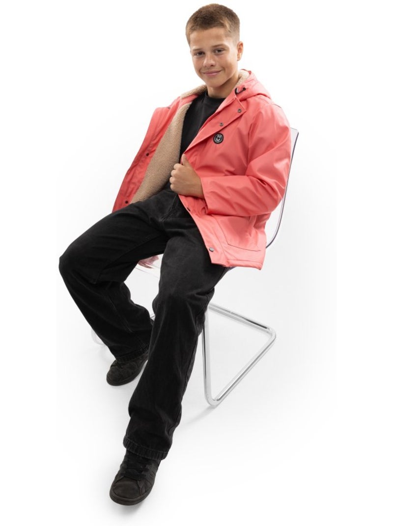 Cappotto impermeabile per bambini lifestyle bambini e bambine goji Rosa - Kiabi