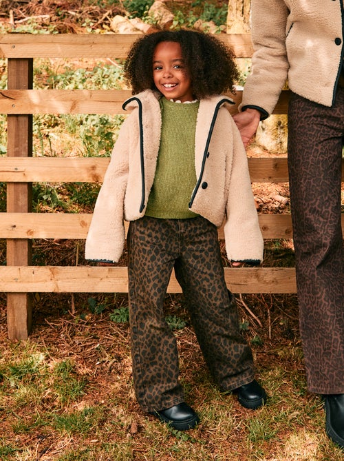 Cappotto in ecopelliccia con apertura a pressione - Kiabi