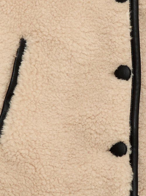 Cappotto in ecopelliccia con apertura a pressione - Kiabi