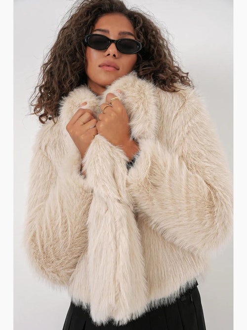Cappotto in ecopelliccia regular fit bdart - Kiabi Cappotto in ecopelliccia regular fit bdart - Kiabi