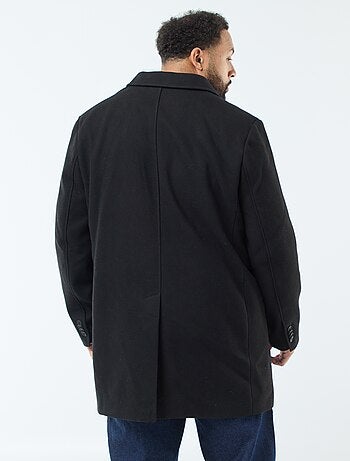 Cappotto in lana con collo a rever