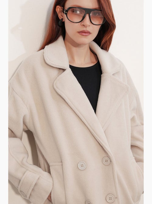 Cappotto in lana con collo avvolgente bdart - Kiabi Cappotto in lana con collo avvolgente bdart - Kiabi
