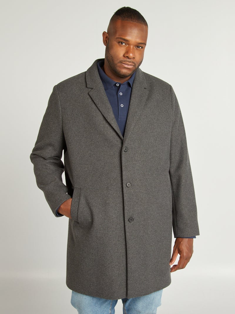 Cappotto in misto lana GRIGIO - Kiabi