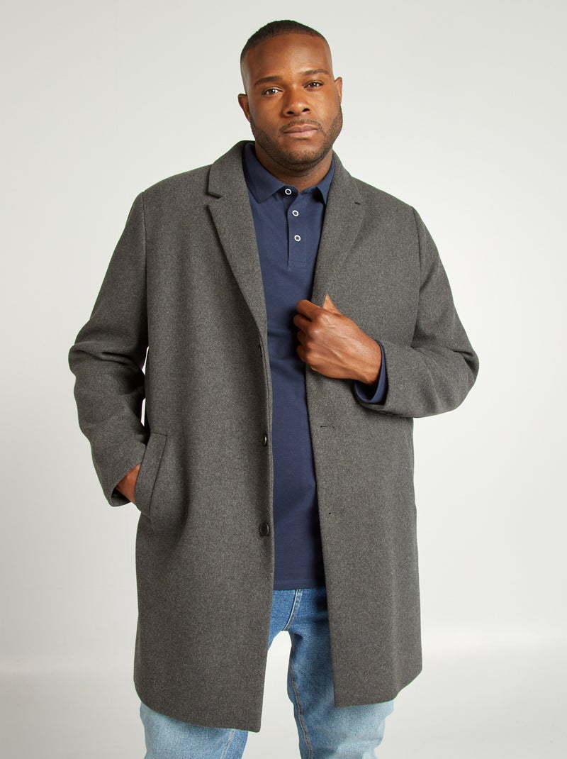 Cappotto in misto lana GRIGIO - Kiabi