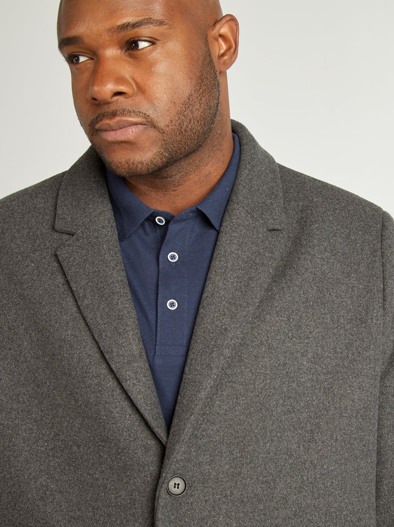 Cappotto in misto lana GRIGIO - Kiabi