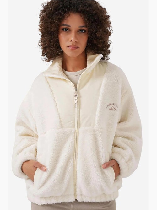 Cappotto in pelliccia sintetica tinta unita con zip bdart - Kiabi Cappotto in pelliccia sintetica tinta unita con zip bdart - Kiabi
