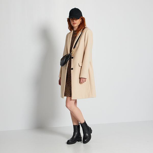 cappotto beige donna