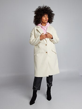 Cappotto di lana grigio da donna, cappotto di lana da donna lungo midi,  cappotto primaverile da donna, cappotto di lana elegante da donna -   Italia