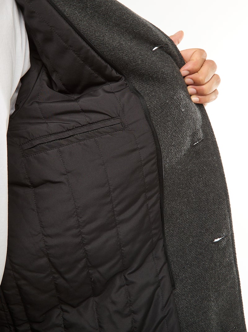 Cappotto lungo caldo ed elegante Grigio - Kiabi