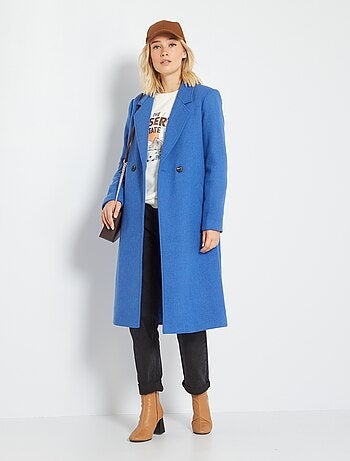 Donna Abbigliamento da Cappotti da Cappotti lunghi e invernali SoprabitoPlan C in Cotone di colore Blu 