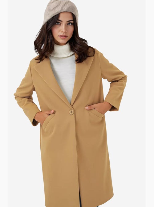 Cappotto lungo con bottoni e tasche bdart - Kiabi Cappotto lungo con bottoni e tasche bdart - Kiabi