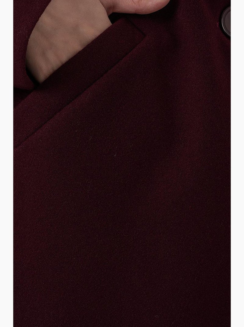 Cappotto lungo con bottoni e tasche bdart Rosso bordeaux - Kiabi