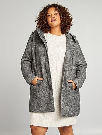 Cappotto lungo con cappuccio