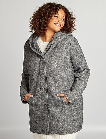 Cappotto lungo con cappuccio
