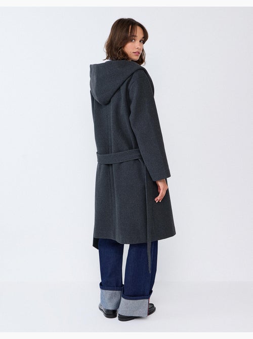 Cappotto lungo con cappuccio, mo fashion - Kiabi Cappotto lungo con cappuccio, mo fashion - Kiabi