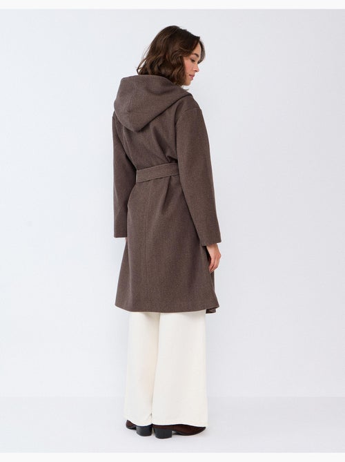 Cappotto lungo con cappuccio, mo fashion - Kiabi Cappotto lungo con cappuccio, mo fashion - Kiabi