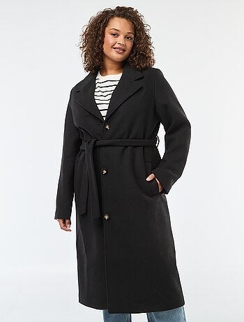 Cappotto lungo con cintura
