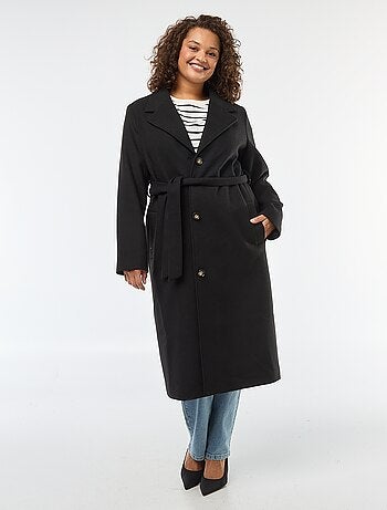 Cappotto lungo con cintura