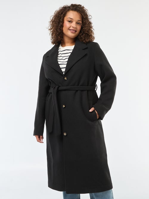Cappotto lungo con cintura - Kiabi