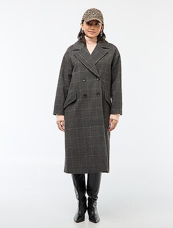 Cappotto lungo effetto lana