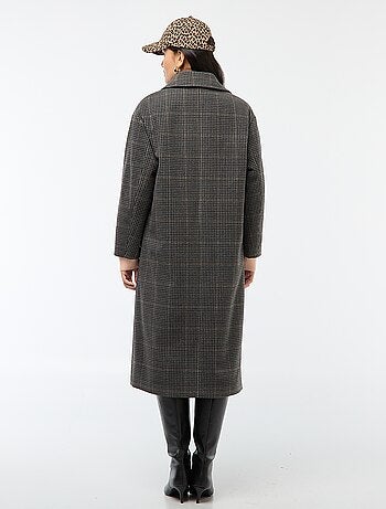 Cappotto lungo effetto lana