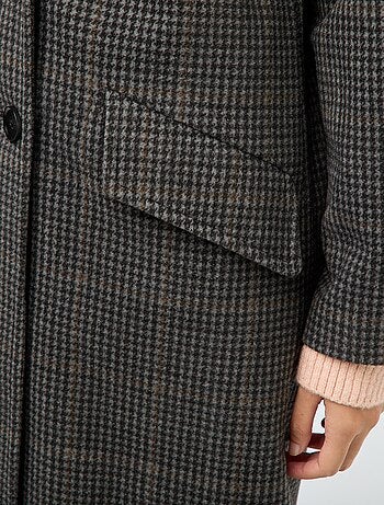 Cappotto lungo effetto lana