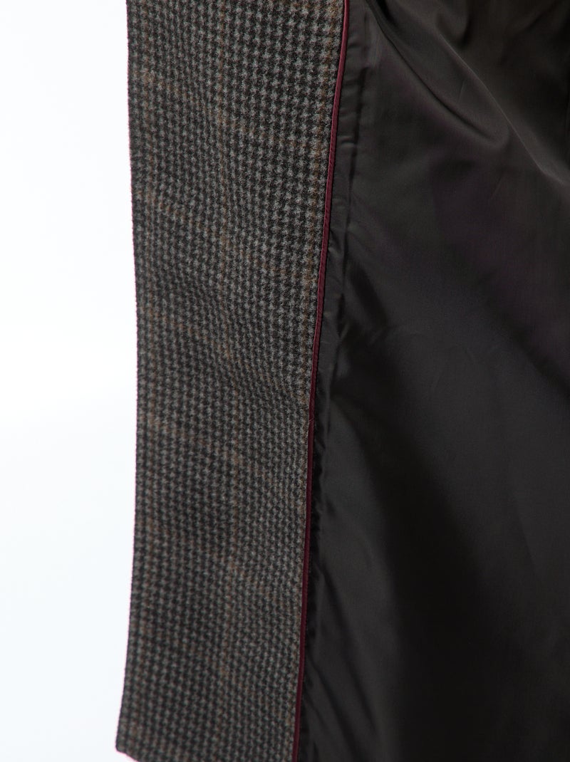 Cappotto lungo effetto lana Beige - Kiabi