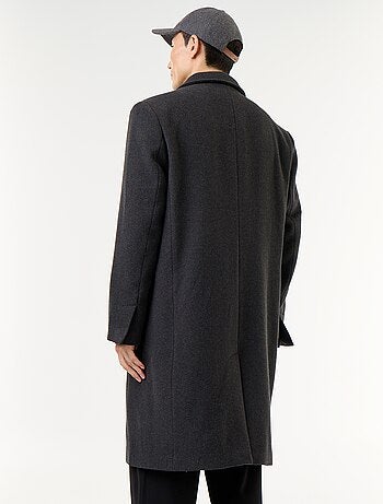 Cappotto lungo effetto lana