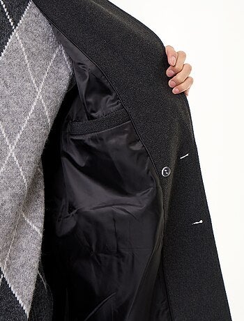 Cappotto lungo effetto lana