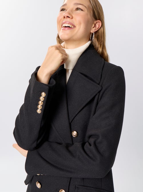 Cappotto lungo effetto lana - Kiabi