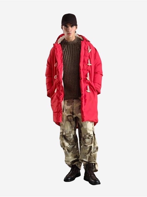 Cappotto lungo imbottito spesso con cappuccio e tasche giesto - Kiabi Cappotto lungo imbottito spesso con cappuccio e tasche giesto - Kiabi