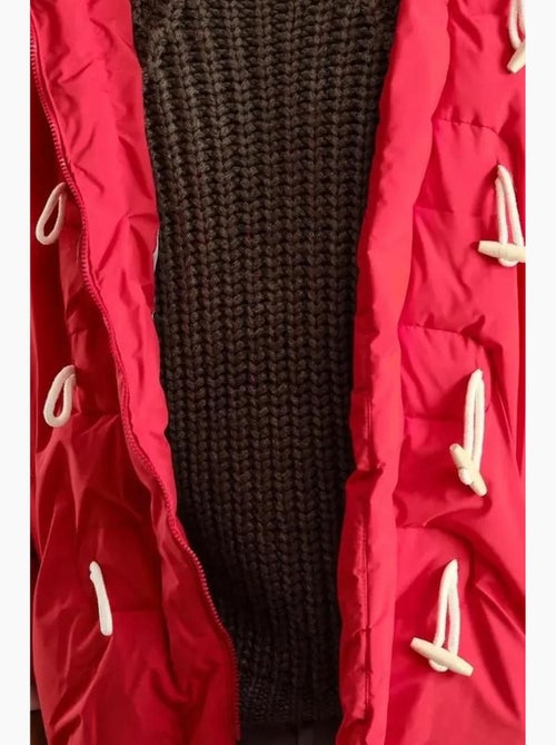 Cappotto lungo imbottito spesso con cappuccio e tasche giesto - Kiabi Cappotto lungo imbottito spesso con cappuccio e tasche giesto - Kiabi
