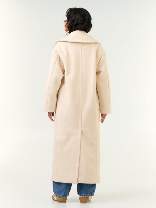 Cappotto lungo in finto lanato - Kiabi