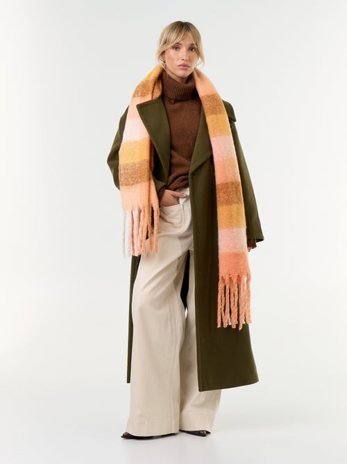 Cappotto lungo in finto lanato - Kiabi