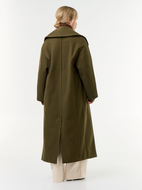 Cappotto lungo in finto lanato - Kiabi