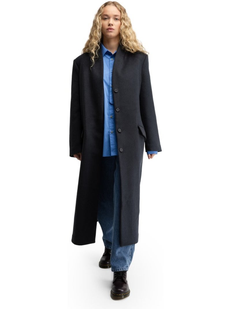 Cappotto lungo in lana da donna donna glencoe-w Nero - Kiabi