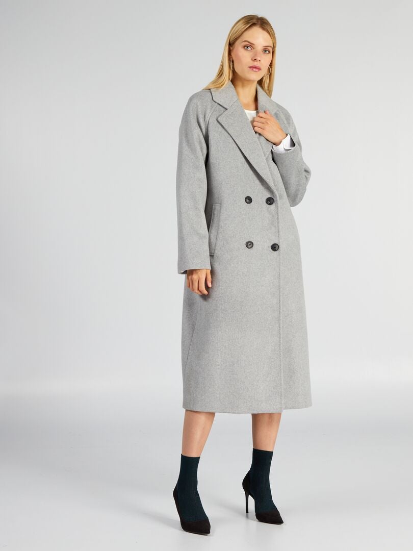 Cappotto lungo 'Woody' in lana main image 1
