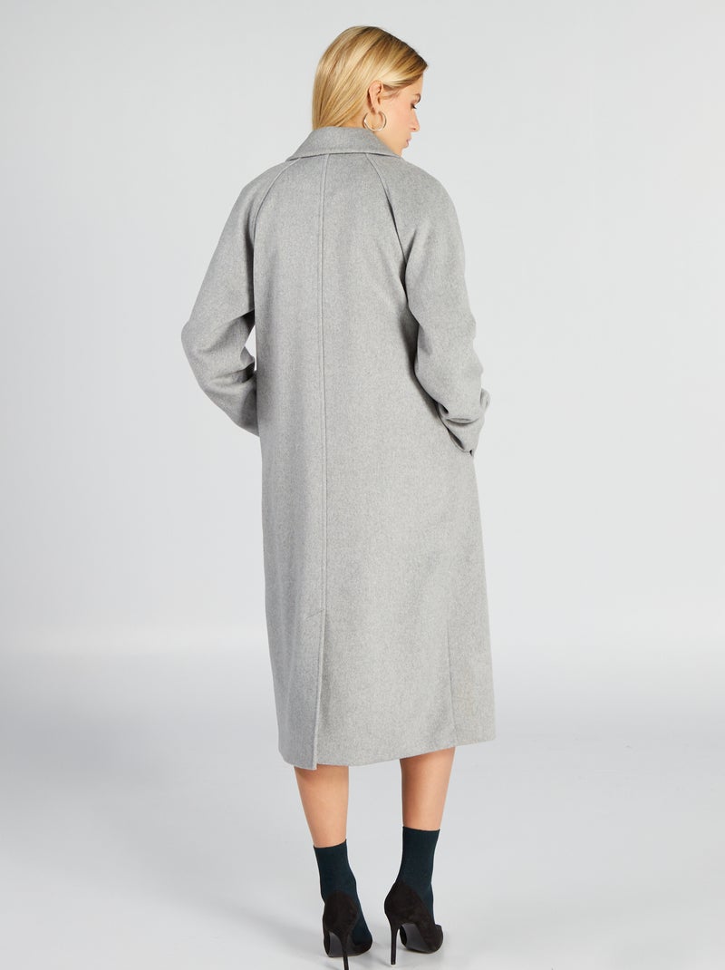 Ombre Cappotto Invernale Caldo Da Uomo Lungo Elegante Moderno Trench Coat Con Bottoni Giacca Giubbotto Jacket Basic Fit Con Tasche 4 Colori S Xxl Xxl Grigio 129490586