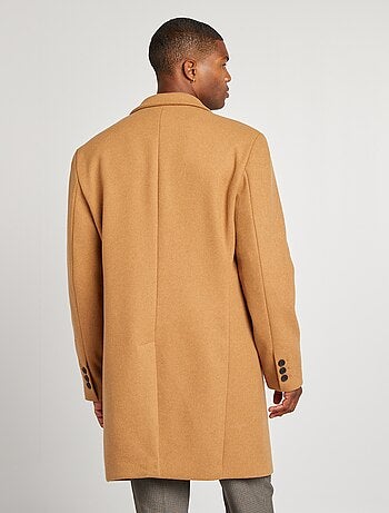 Cappotto lungo in misto lana