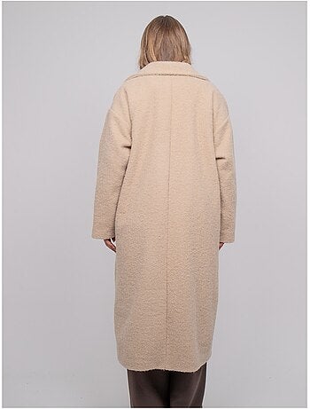 Cappotto lungo oversize in maglia bouclé uven