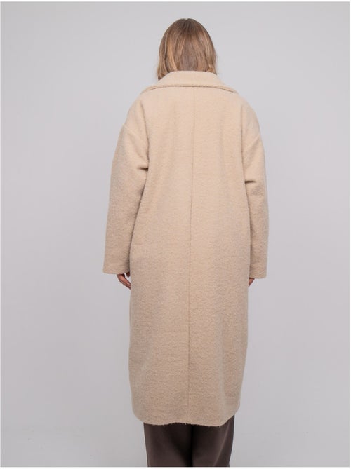 Cappotto lungo oversize in maglia bouclé uven - Kiabi Cappotto lungo oversize in maglia bouclé uven - Kiabi