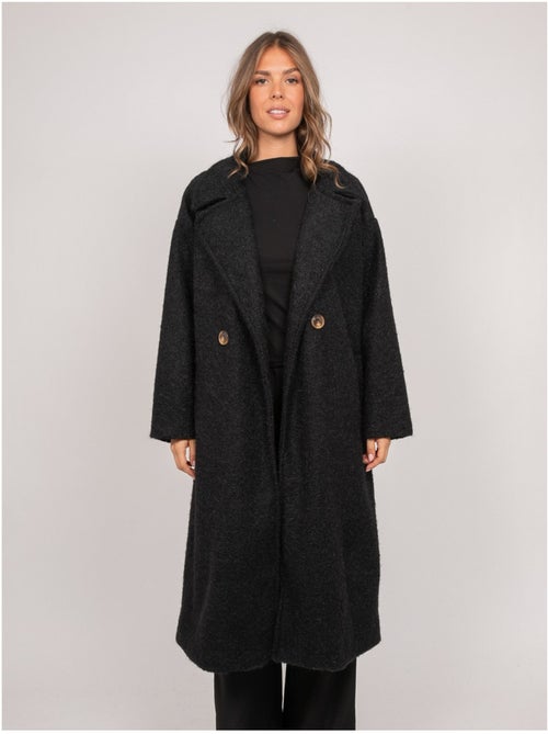 Cappotto lungo oversize in maglia bouclé uven - Kiabi