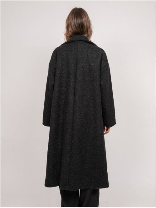 Cappotto lungo oversize in maglia bouclé uven - Kiabi