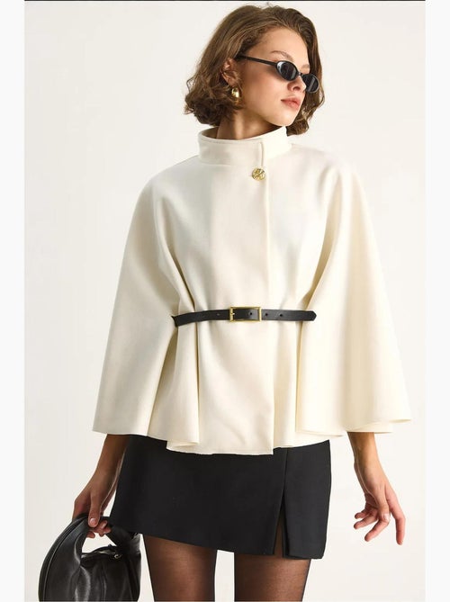 Cappotto lungo oversize in misto lana lucci - Kiabi