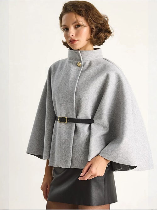 Cappotto lungo oversize in misto lana lucci - Kiabi