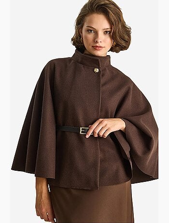 Cappotto lungo oversize in misto lana lucci