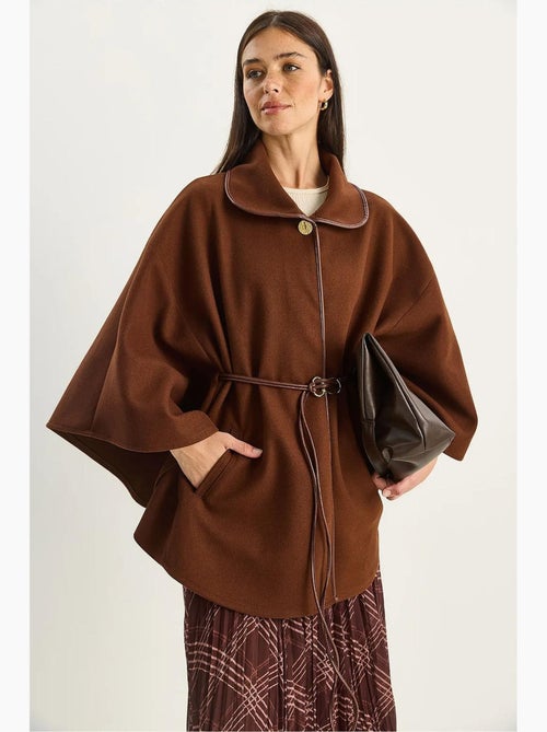 Cappotto lungo oversize in misto lana testurizzato con colletto da giacca lucci - Kiabi Cappotto lungo oversize in misto lana testurizzato con colletto da giacca lucci - Kiabi