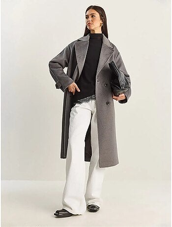 Cappotto lungo oversize lucci