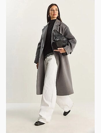 Cappotto lungo oversize lucci
